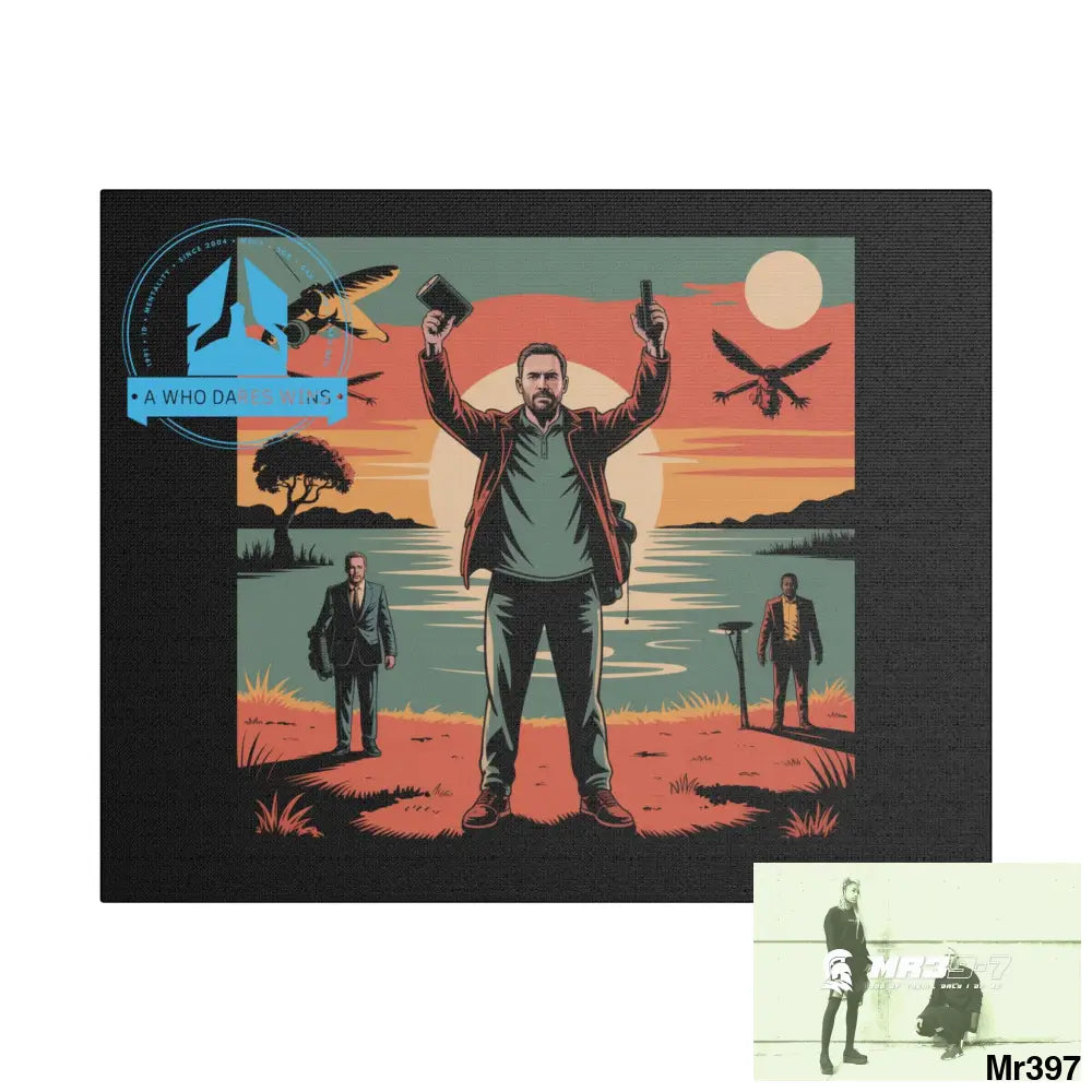 Stylish Stretched Canvas Art Print A1 WDW Banksy stye Kenya 2015 trip no 8 Retro Home Decor Tropical Vibes Wall Art