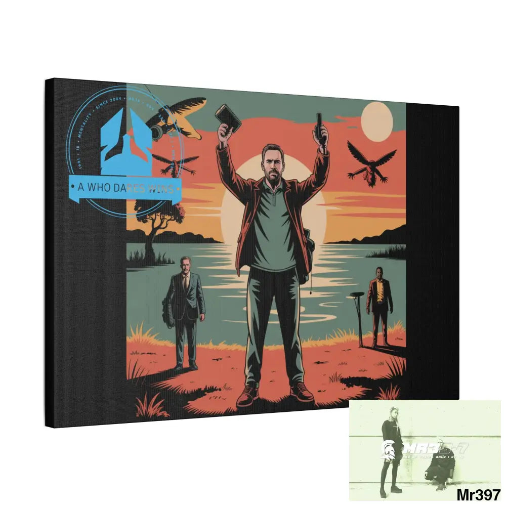 Stylish Stretched Canvas Art Print A1 WDW Banksy stye Kenya 2015 trip no 8 Retro Home Decor Tropical Vibes Wall Art