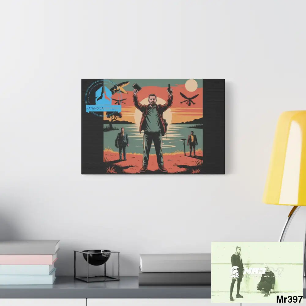 Stylish Stretched Canvas Art Print A1 WDW Banksy stye Kenya 2015 trip no 8 Retro Home Decor Tropical Vibes Wall Art