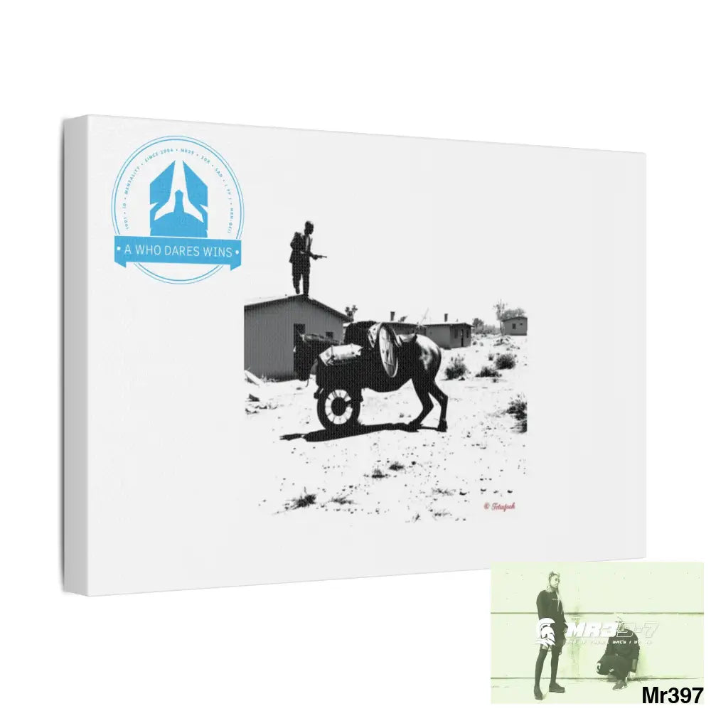 Stylish Stretched Canvas Art Print A1 WDW Banksy stye Kenya 2015 trip no 9 Retro Home Decor Tropical Vibes Wall Art