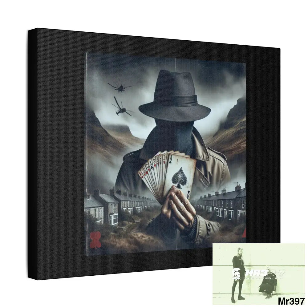 Stylish Stretched Canvas Art Print A1 WDW Banksy style Gwynedd 20x 12 no 2 Canvas