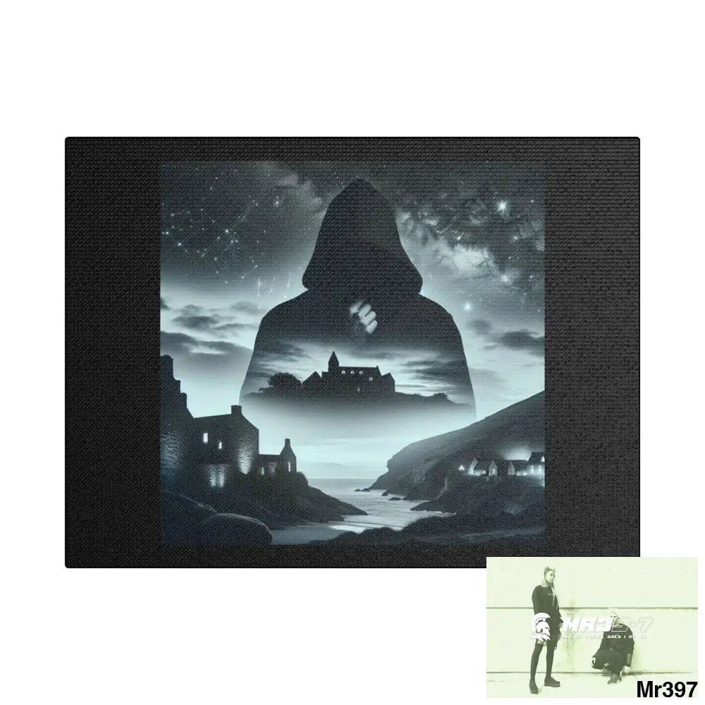 Stylish Stretched Canvas Art Print A1 WDW Banksy style Gwynedd 20x 12 12’’ x 9’’ (Horizontal) / 1.5’’ Canvas