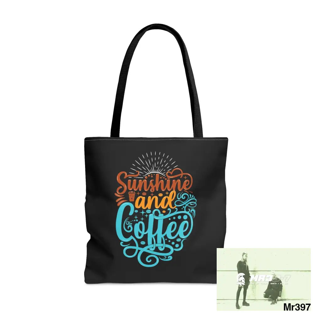 Sunshine & Coffee Tote Bag (AOP) Large Bags