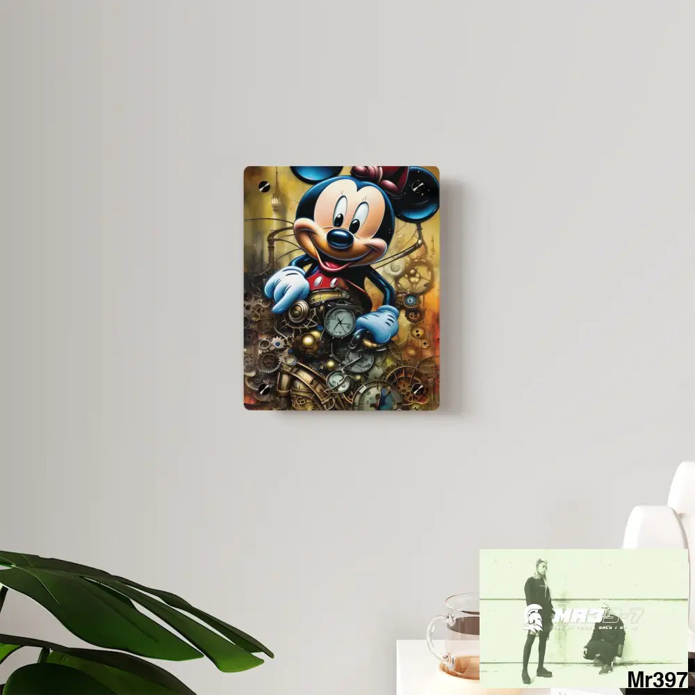 Super Resolution Micky Mouse Steampunk Graphic Wall Art Panels Home Decor