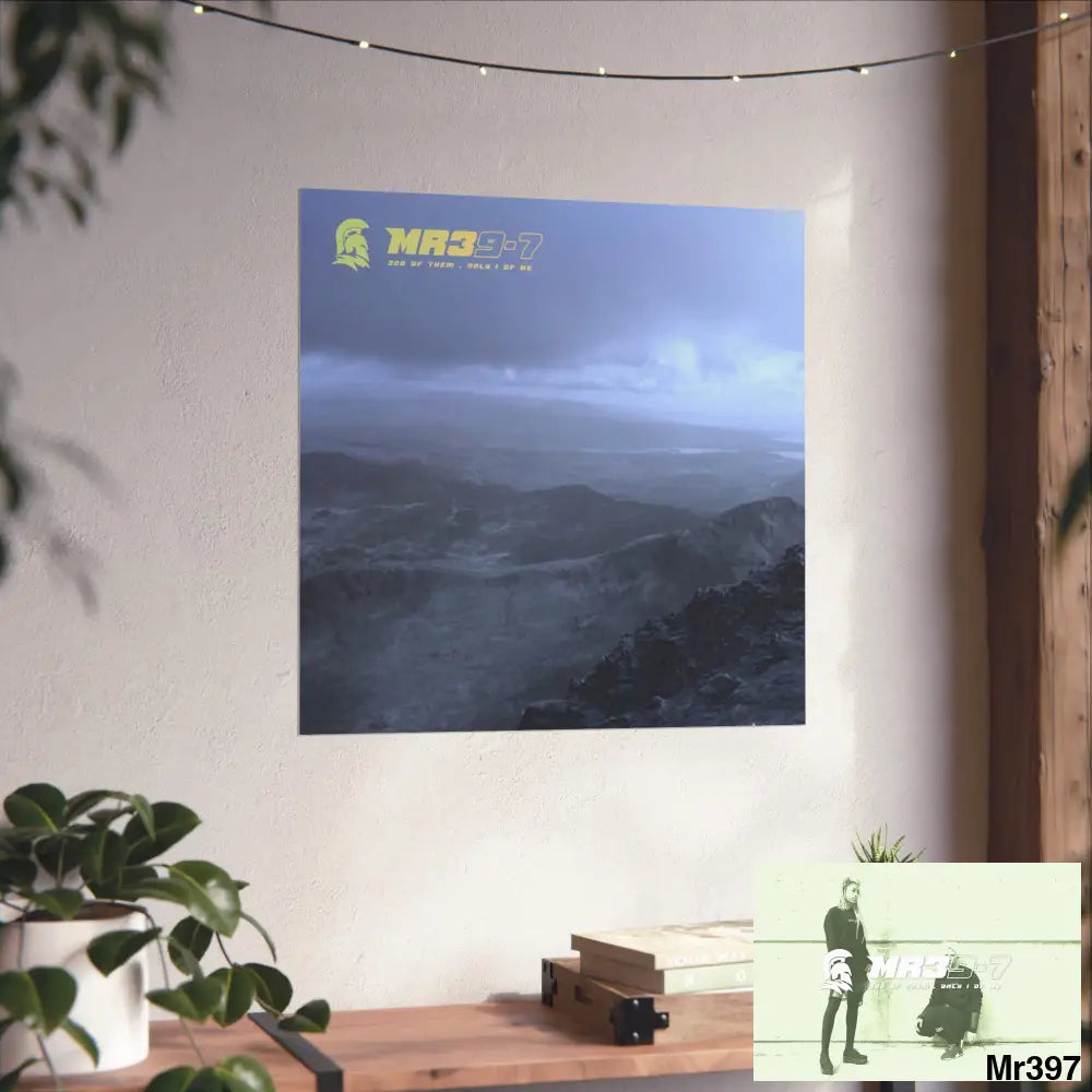 Taking the 2nd SAS link Mount Snowdon 20X on my Birthday Fine Art Posters Poster