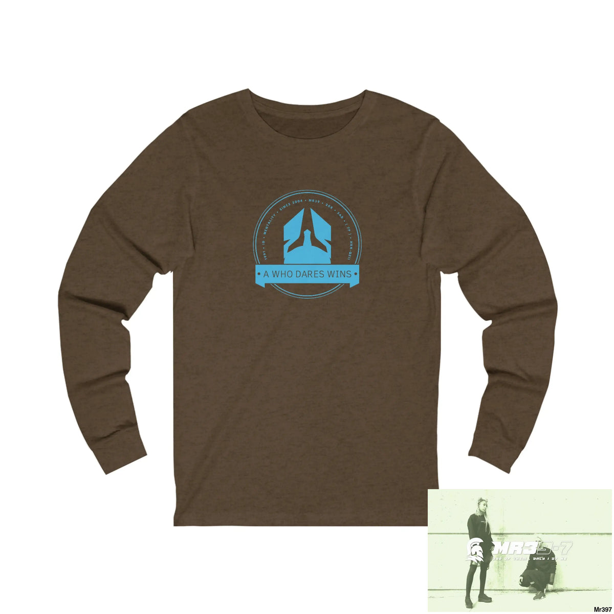 Thai-Wales Link A1 Who Dares Wins Unisex Jersey Long Sleeve Tee S / Heather Brown Long-sleeve