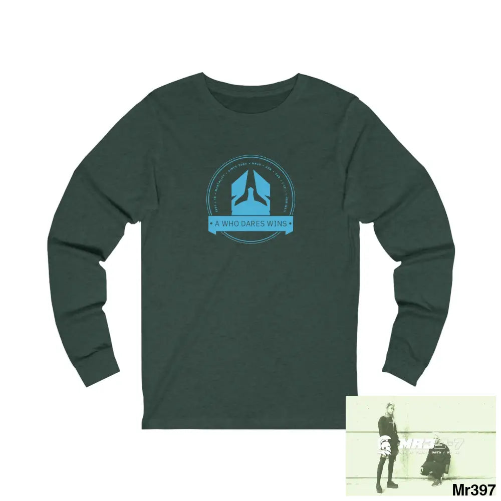 Thai-Wales Link A1 Who Dares Wins Unisex Jersey Long Sleeve Tee S / Heather Forest Long-sleeve