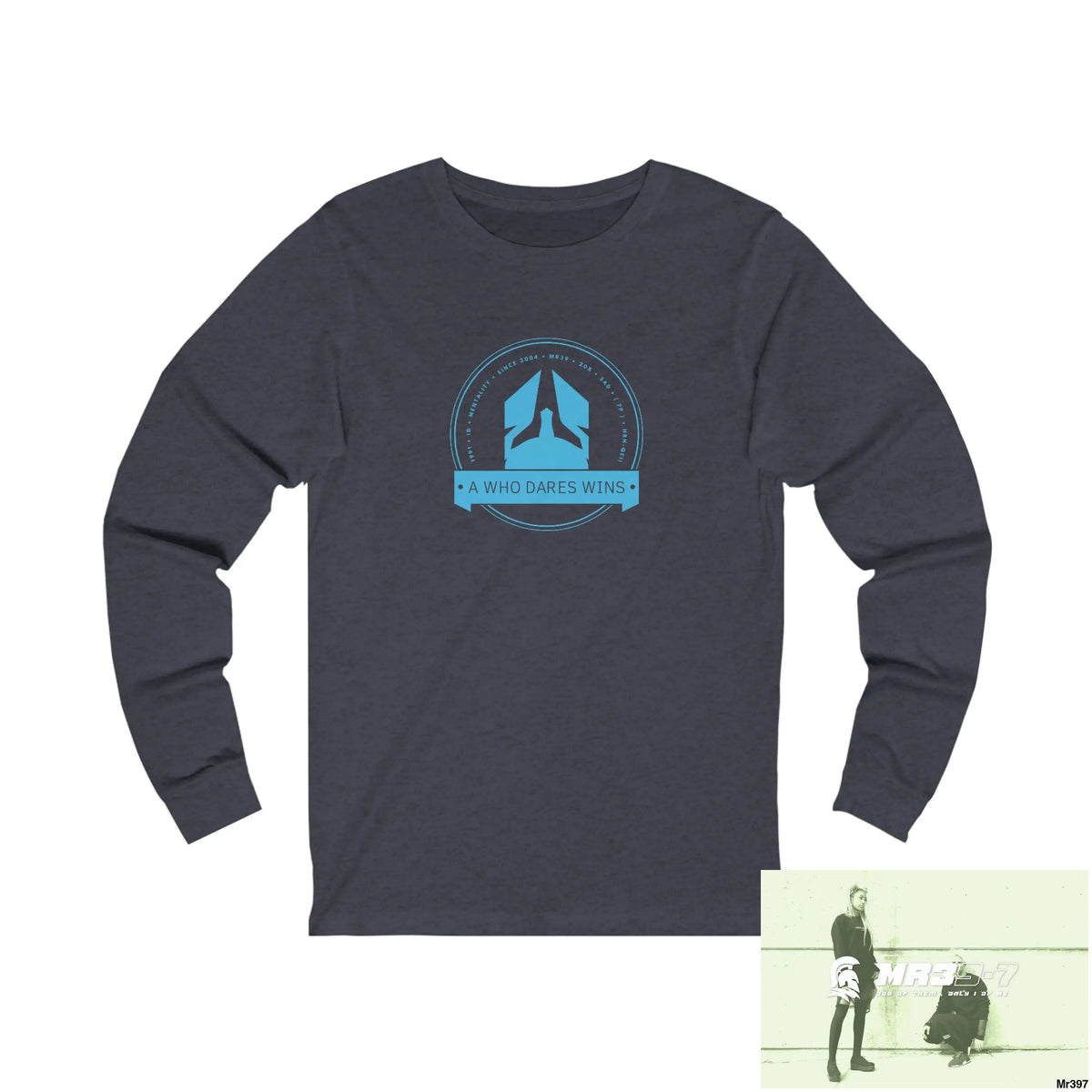 Thai-Wales Link A1 Who Dares Wins Unisex Jersey Long Sleeve Tee S / Heather Navy Long-sleeve