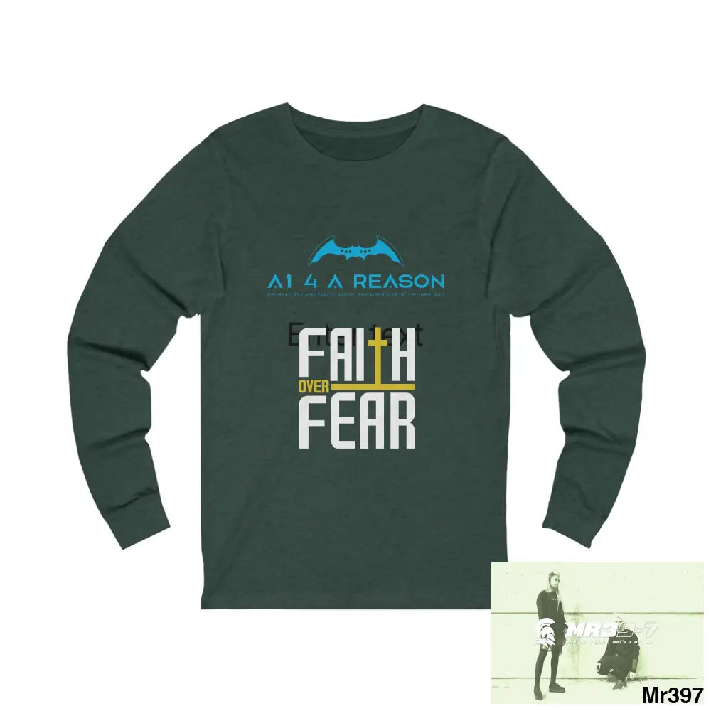 Thailand A1 Who Dares Wins Unisex Jersey Long Sleeve Tee S / Heather Forest Long-sleeve