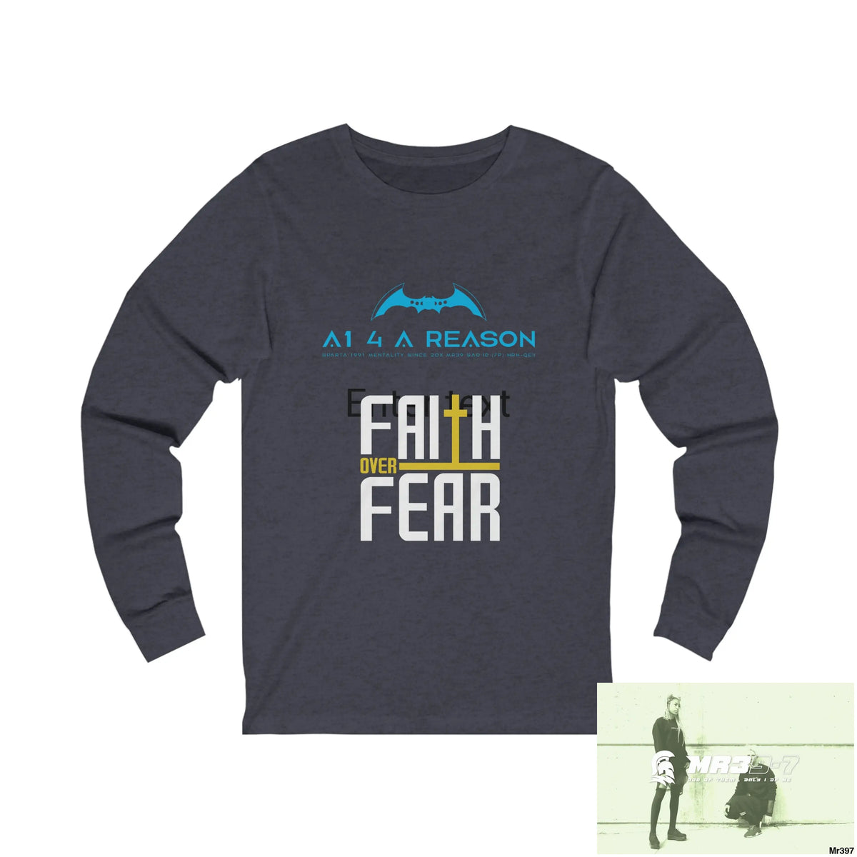 Thailand A1 Who Dares Wins Unisex Jersey Long Sleeve Tee S / Heather Navy Long-sleeve
