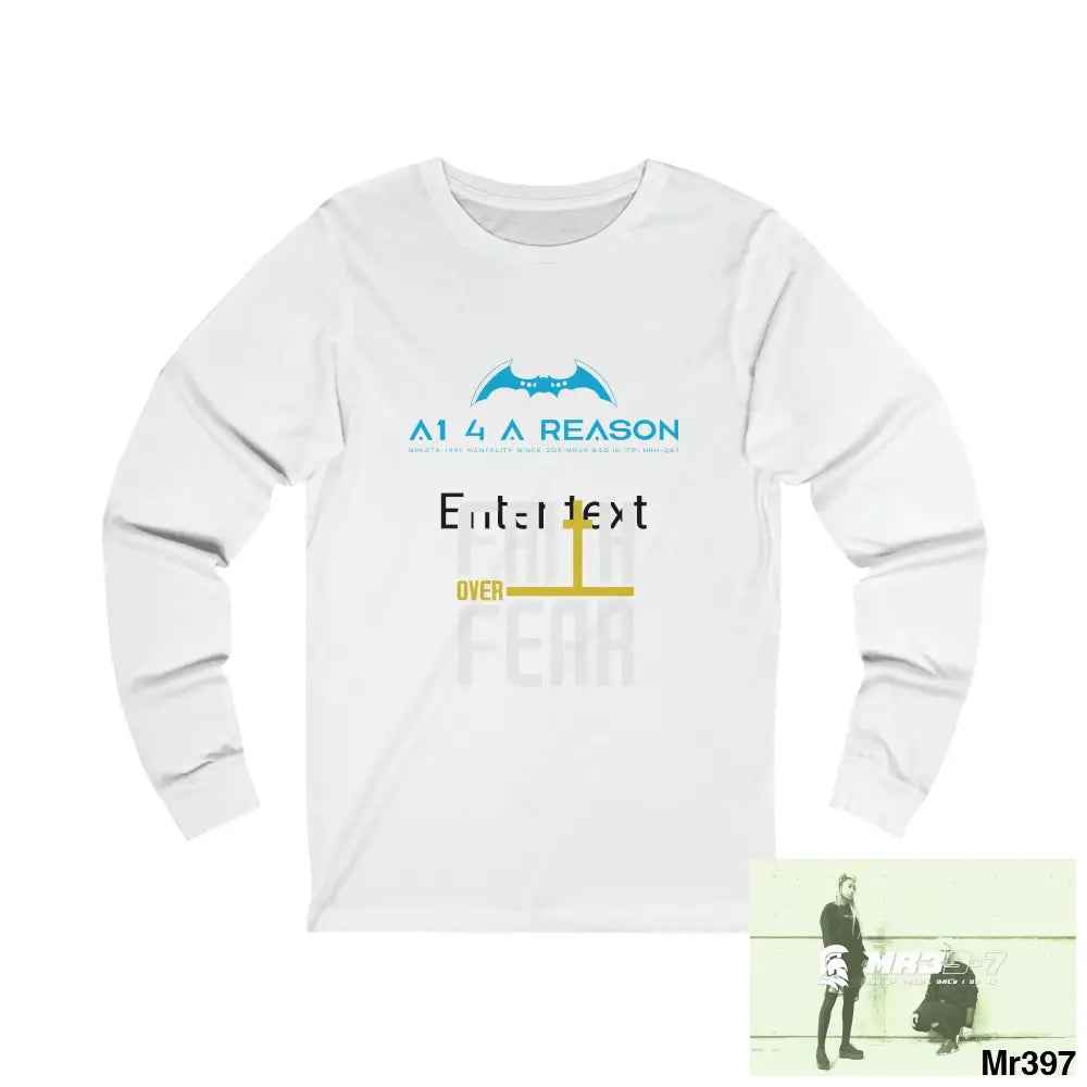 Thailand A1 Who Dares Wins Unisex Jersey Long Sleeve Tee S / White Long-sleeve