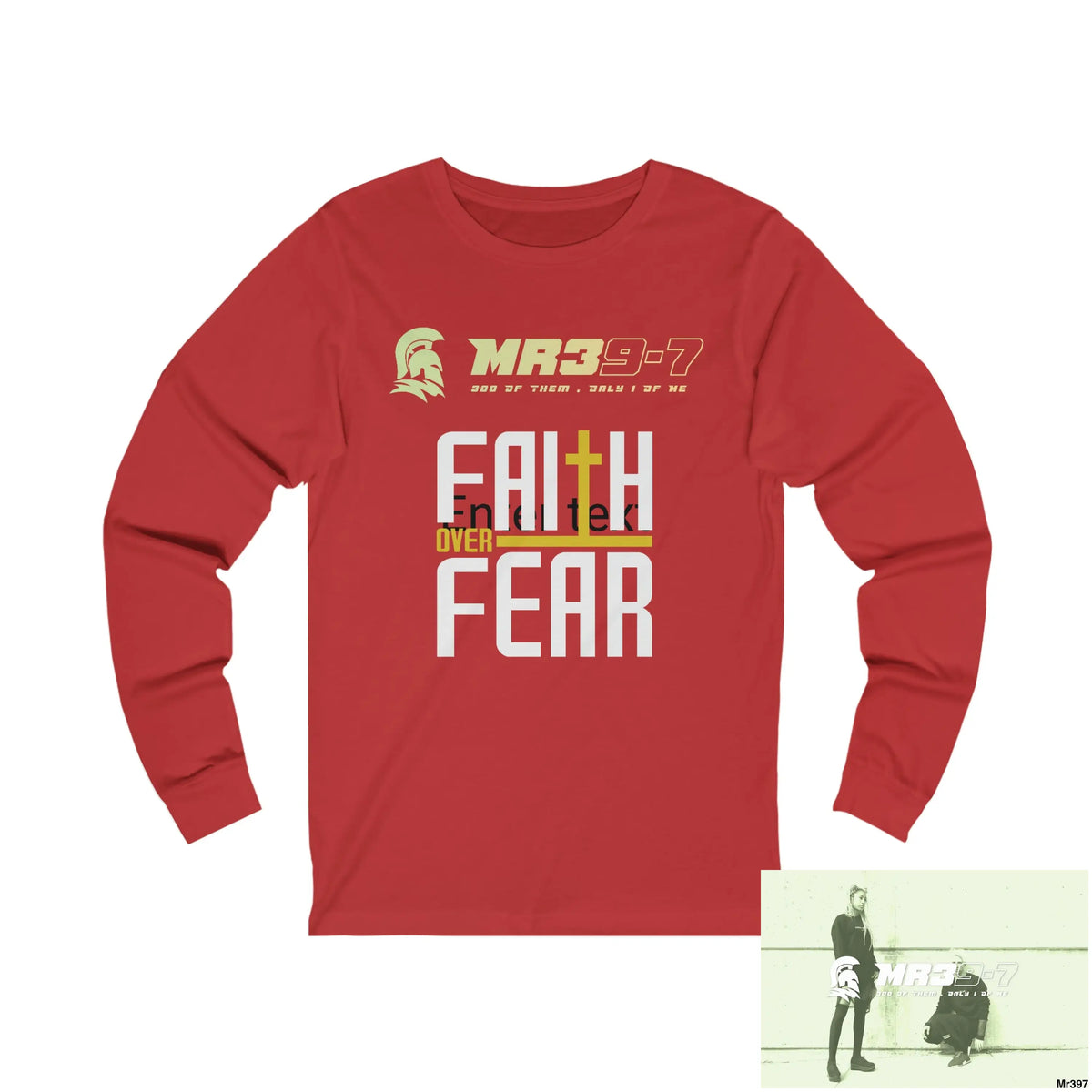 Thailand Mr39 Faith over Fear Unisex Jersey Long Sleeve Tee S / Red Long-sleeve