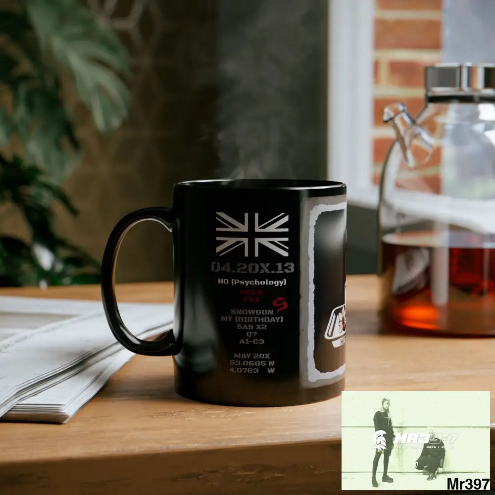 The 3 SAS Links -Thailand -Barmouth -Hergest Mental Health VAR My Deaths Fail 2001 -2025 11oz Tactical GB / Black Mug