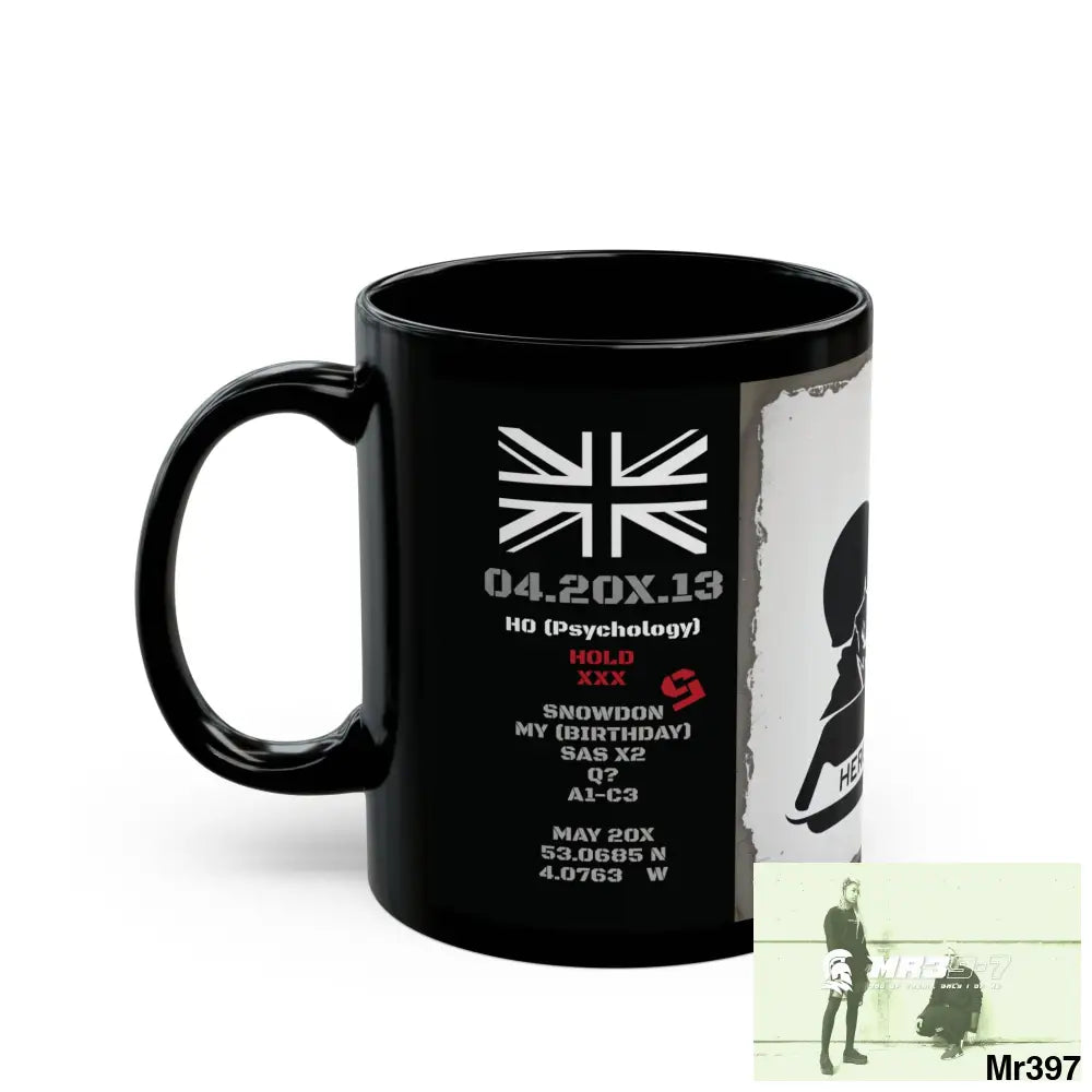 The 3 SAS Links -Thailand -Barmouth -Hergest Mental Health VAR My Deaths Fail 2001 -2025 no 3 11oz Tactical GB / Black