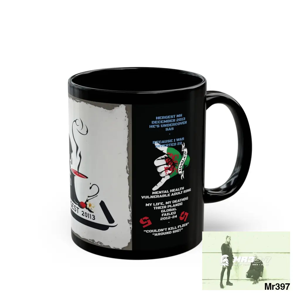 The 3 SAS Links -Thailand -Barmouth -Hergest Mental Health VAR My Deaths Fail 2001 -2025 no 3 11oz Tactical GB / Black