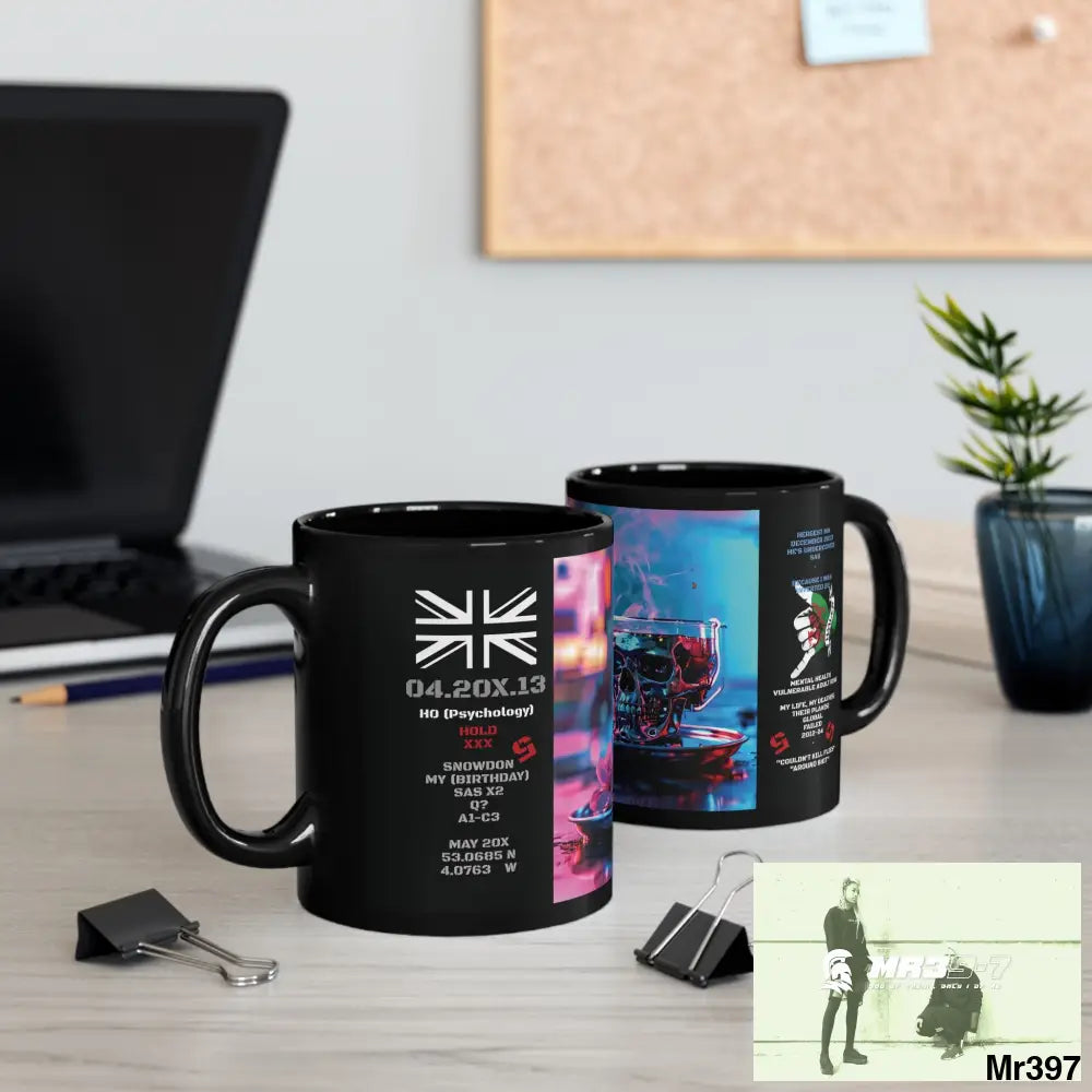 The 3 SAS Links -Thailand -Barmouth -Hergest Mental Health VAR My Deaths Fail 2001 -2025 no 17 11oz Tactical GB / Black