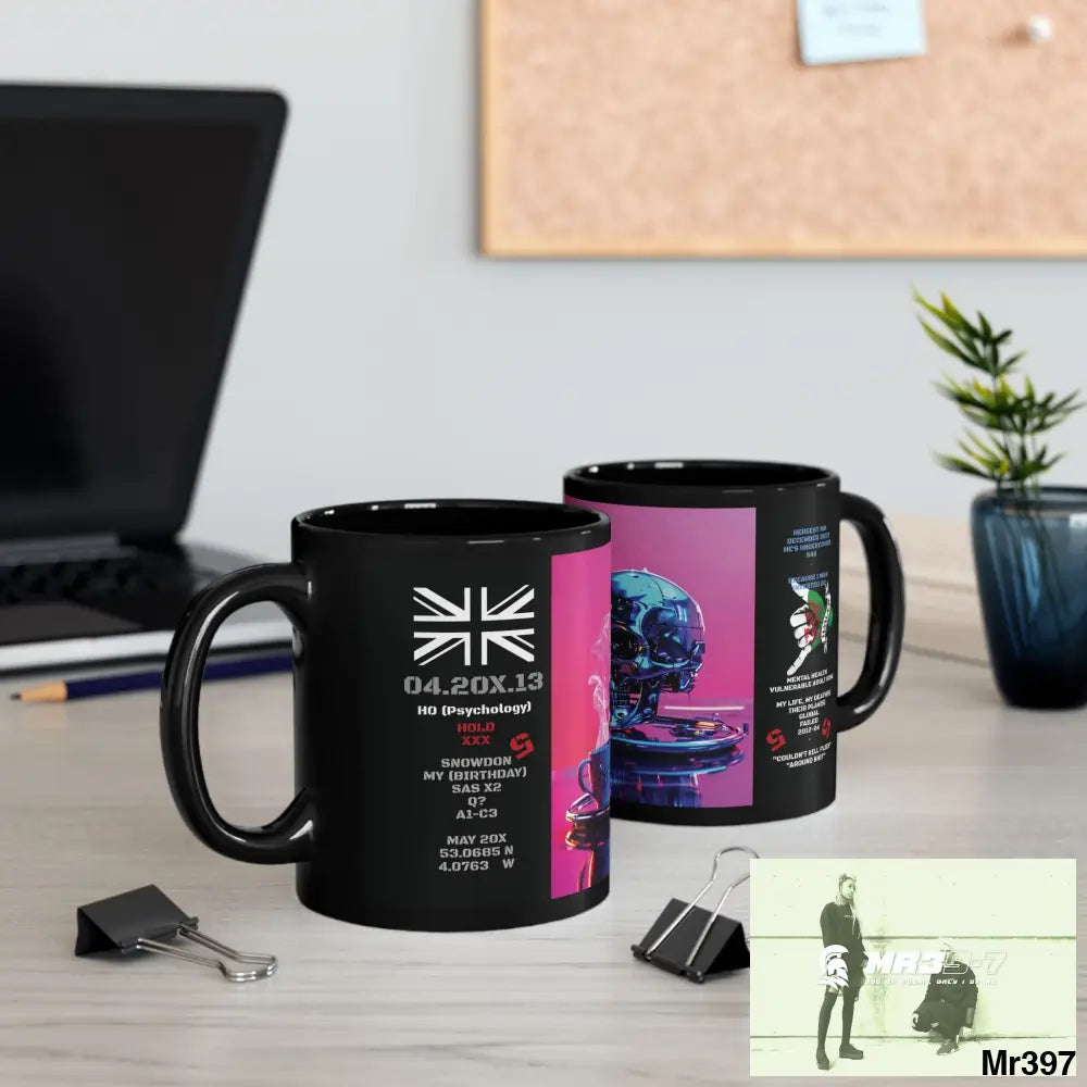 The 3 SAS Links -Thailand -Barmouth -Hergest Mental Health VAR My Deaths Fail 2001 -2025 no 18 11oz Tactical GB / Black