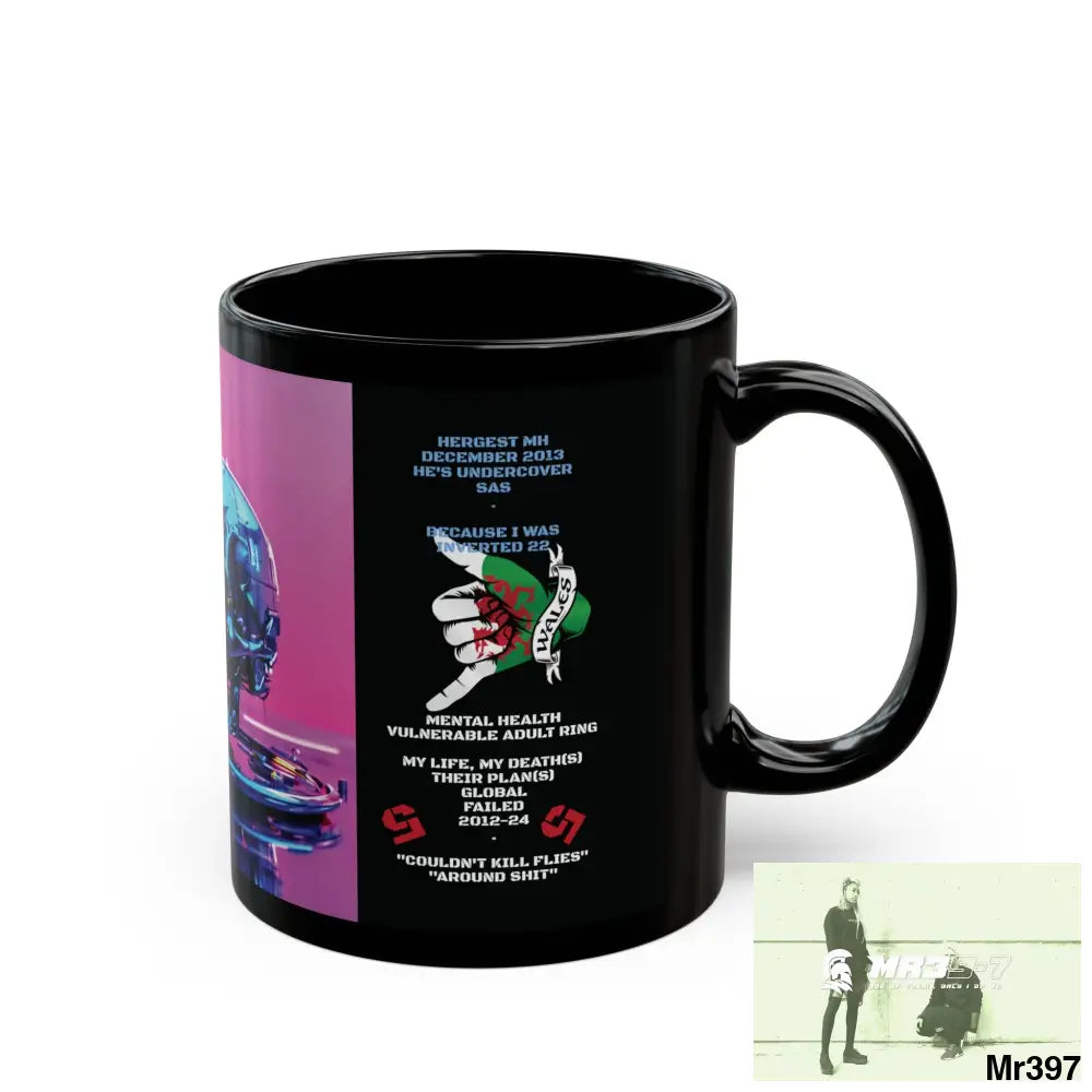 The 3 SAS Links -Thailand -Barmouth -Hergest Mental Health VAR My Deaths Fail 2001 -2025 no 18 11oz Tactical GB / Black