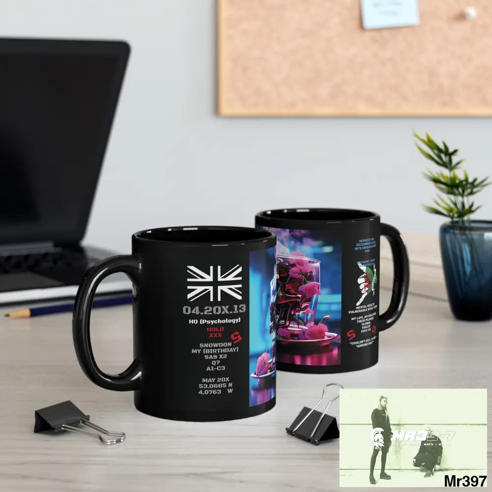 The 3 SAS Links -Thailand -Barmouth -Hergest Mental Health VAR My Deaths Fail 2001 -2025 no 19 11oz Tactical GB / Black