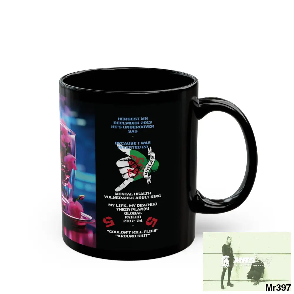 The 3 SAS Links -Thailand -Barmouth -Hergest Mental Health VAR My Deaths Fail 2001 -2025 no 19 11oz Tactical GB / Black