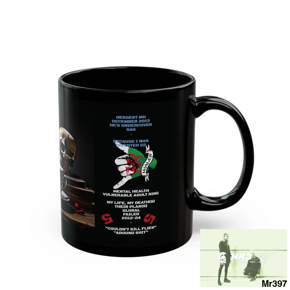 The 3 SAS Links -Thailand -Barmouth -Hergest Mental Health VAR My Deaths Fail 2001 -2025 no 6 11oz Tactical GB / Black