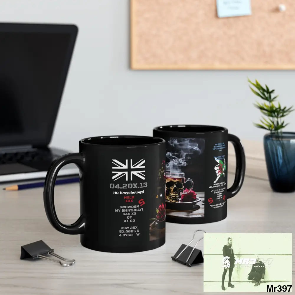 The 3 SAS Links -Thailand -Barmouth -Hergest Mental Health VAR My Deaths Fail 2001 -2025 no 7 11oz Tactical GB / Black