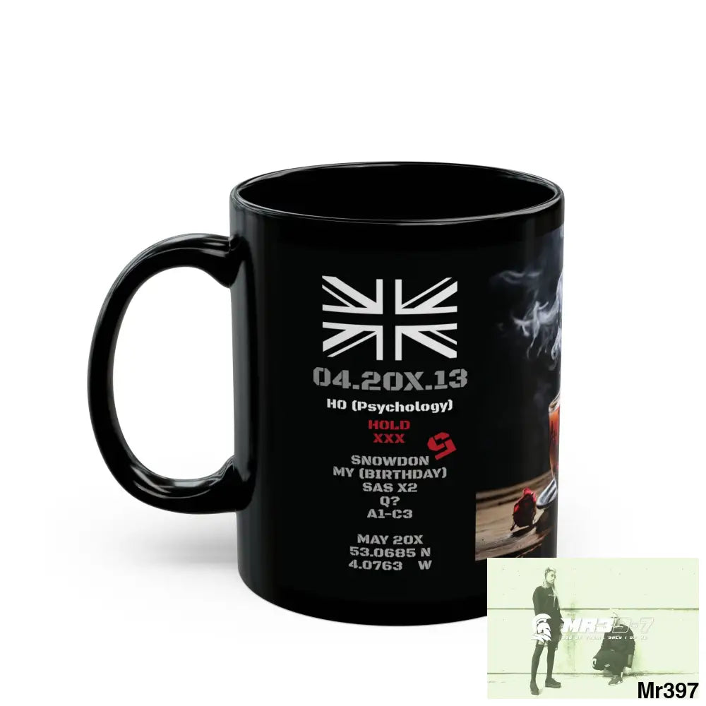 The 3 SAS Links -Thailand -Barmouth -Hergest Mental Health VAR My Deaths Fail 2001 -2025 no 8 11oz Tactical GB / Black