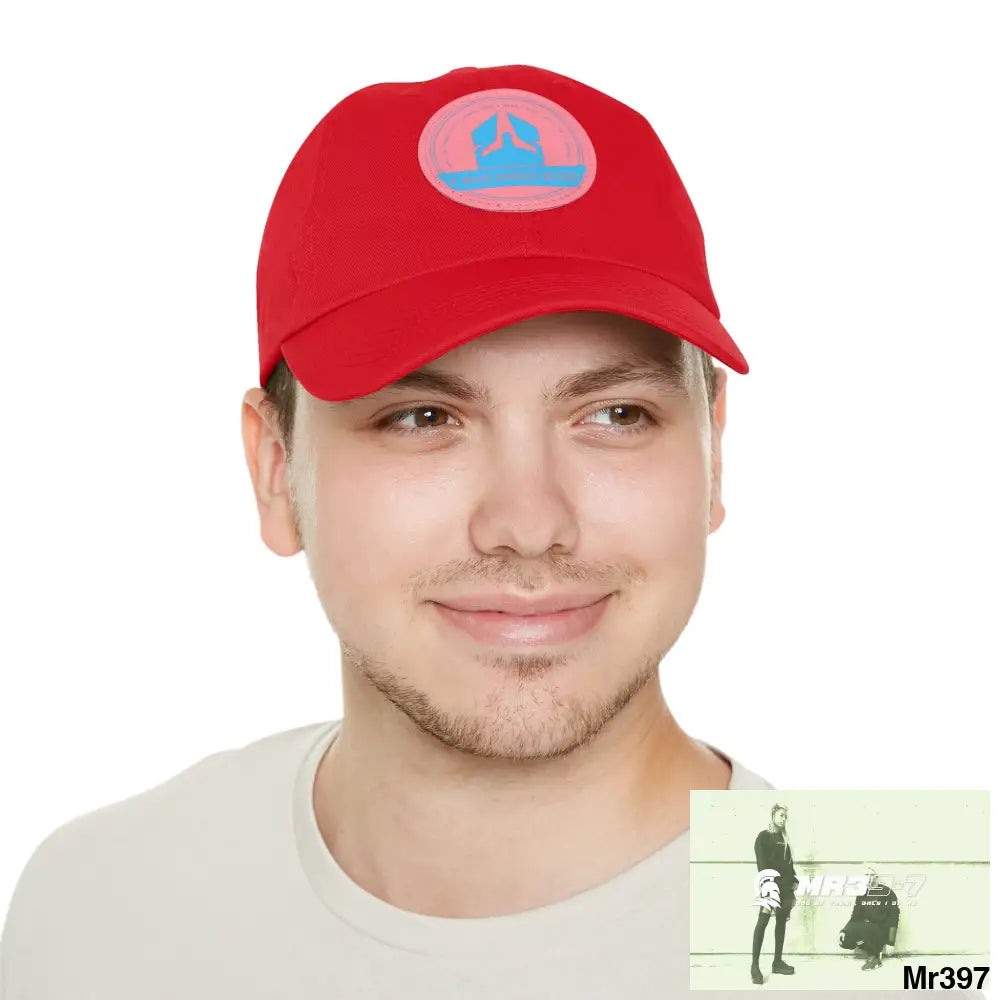 The A Who Dares Wins Dad Hat with Leather Patch (Round) Hats