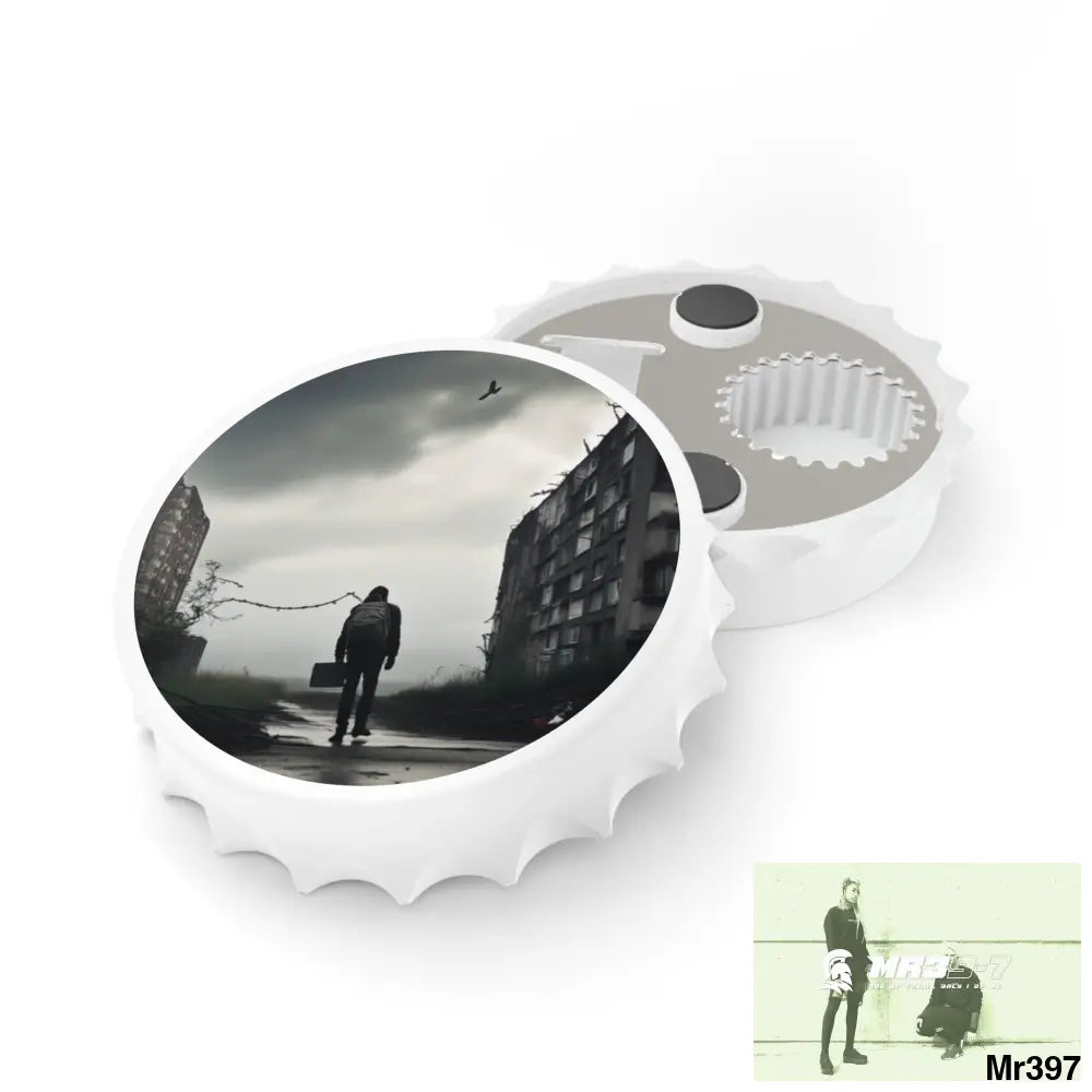 THE ARRIVAL DEATH FLAT 2628 DAYS COVERT FAILURES LTD EDITION NO 22 Magnetic Bottle Opener One size / White Accessories
