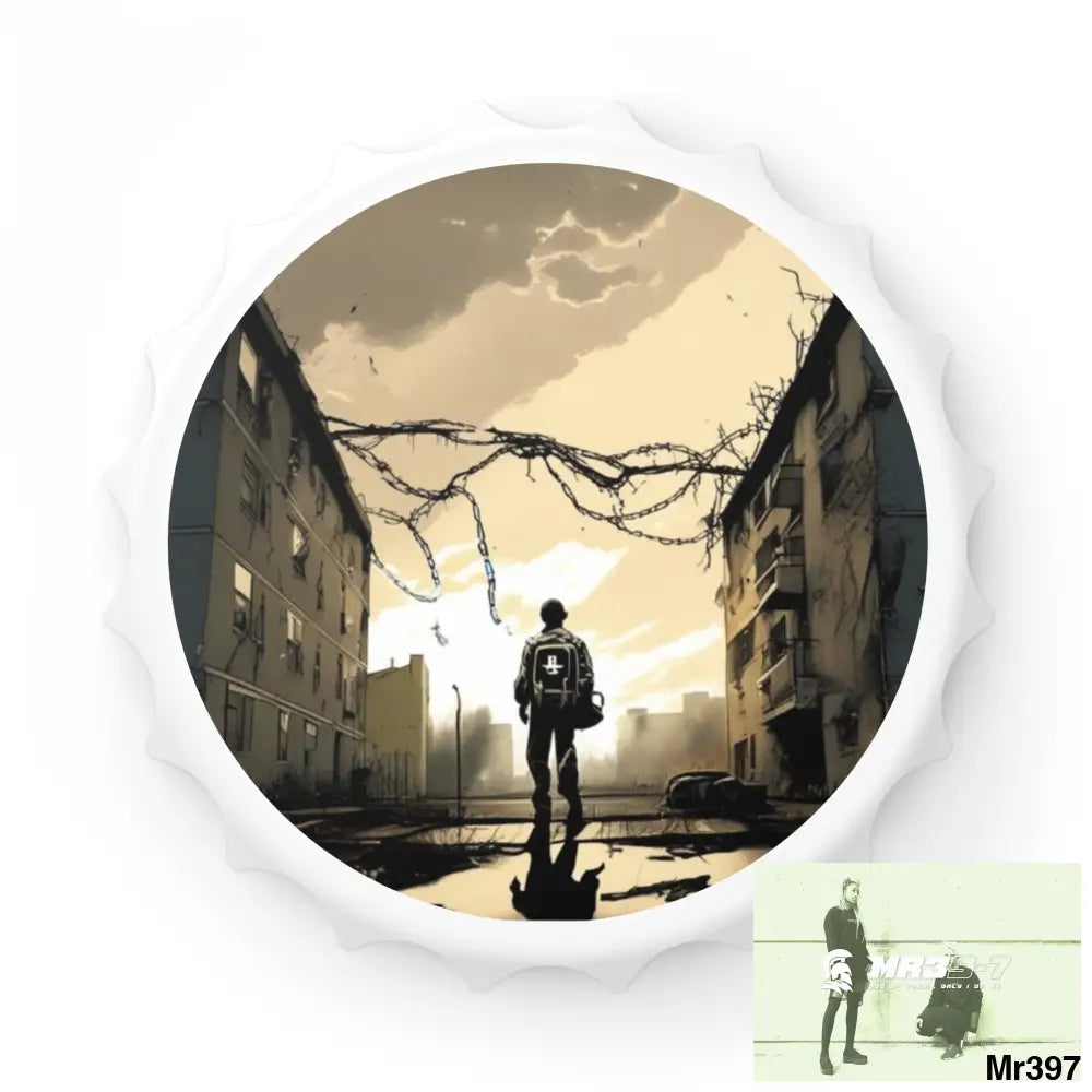 THE ARRIVAL DEATH FLAT 2628 DAYS COVERT FAILURES LTD EDITION NO 22 Magnetic Bottle Opener One size / White Accessories