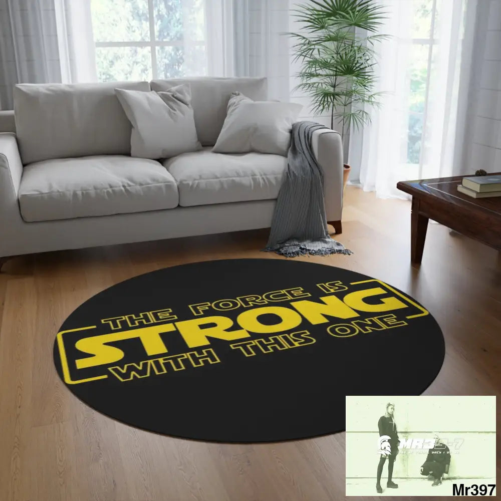The force Round Rug 60’’ × 60’’ Home Decor