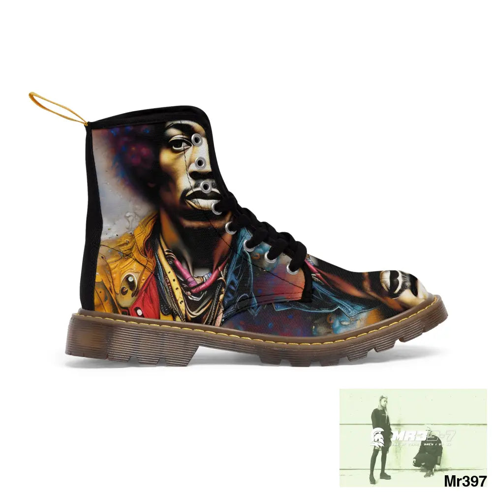 The Jimmy Hendrix Experience Mens Canvas Boots Shoes