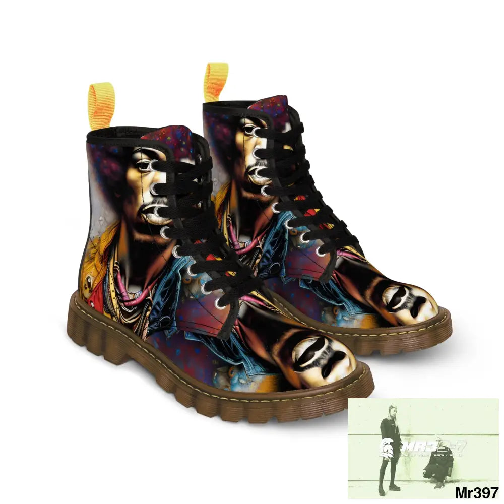 The Jimmy Hendrix Experience Mens Canvas Boots Shoes