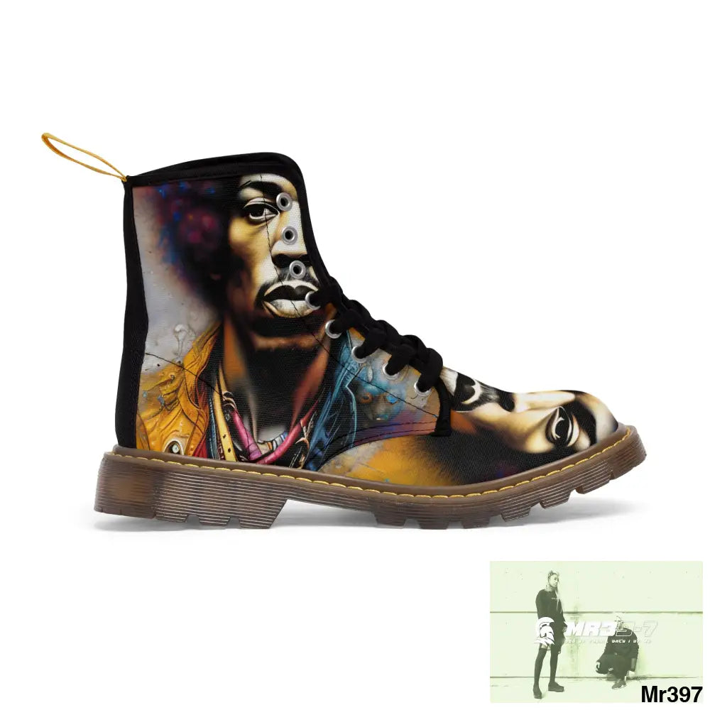 The Jimmy Hendrix Experience Women’s Canvas Boots Shoes