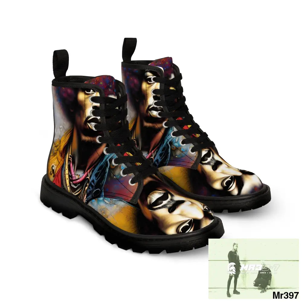 The Jimmy Hendrix Experience Women’s Canvas Boots Shoes