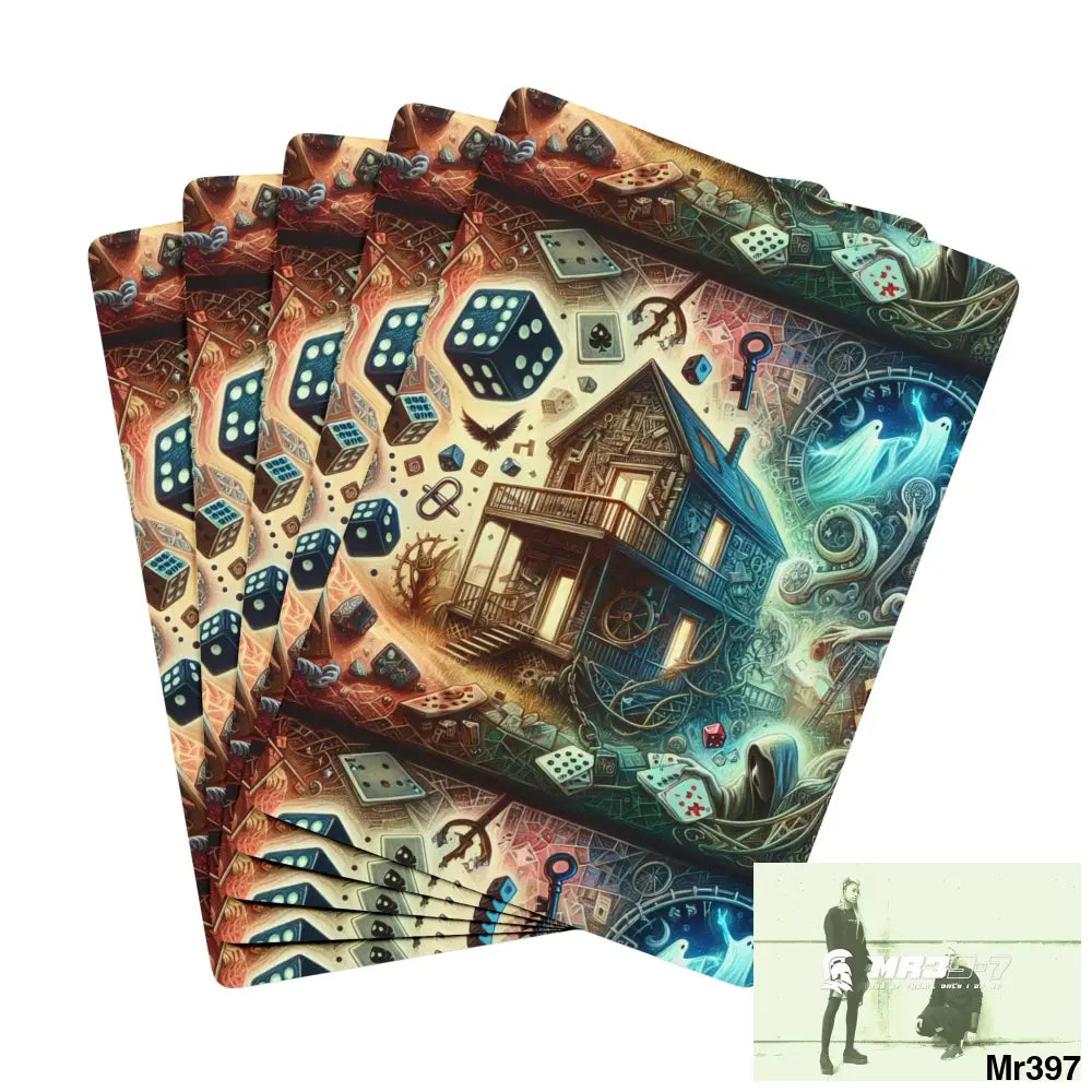 The Linking all#4 back to UK 2016 to 2024 failures their’s my deaths AI Themed Ltd Edition Custom Poker Cards 2.5’’ x