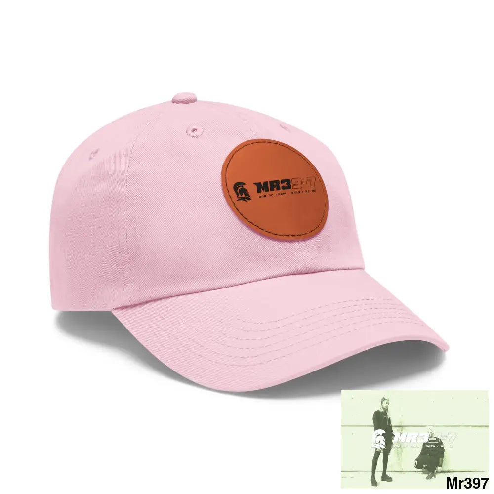 The MR39 Dad Hat with Leather Patch (Round) Hats