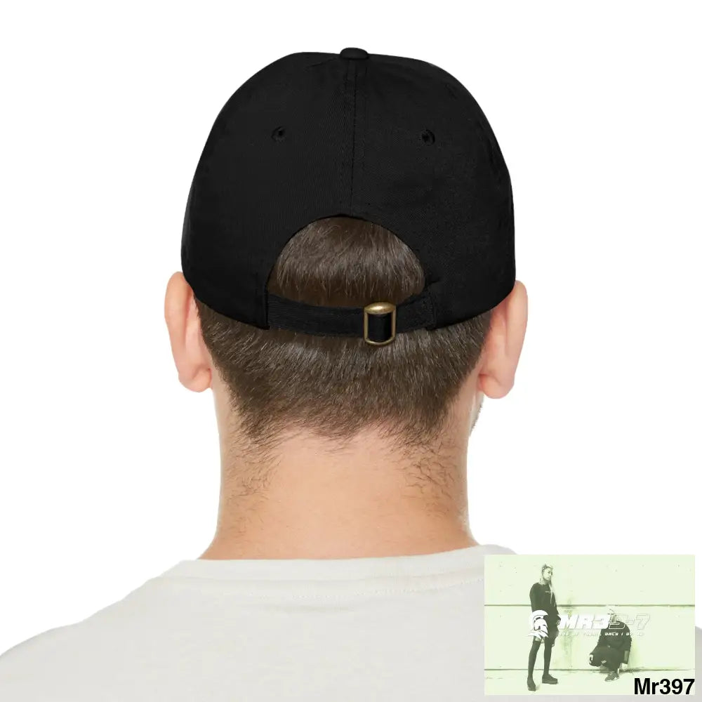 The MR39 Dad Hat with Leather Patch (Round) Hats
