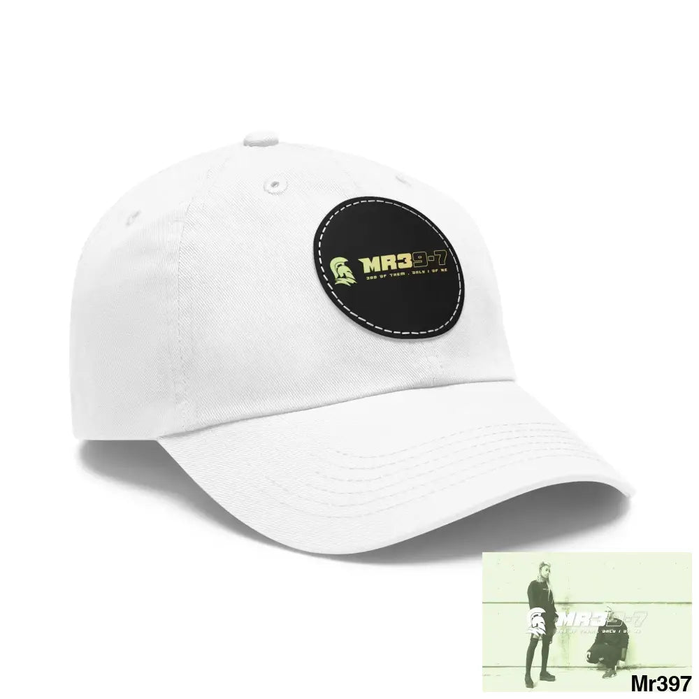 The MR39 Dad Hat with Leather Patch (Round) Hats