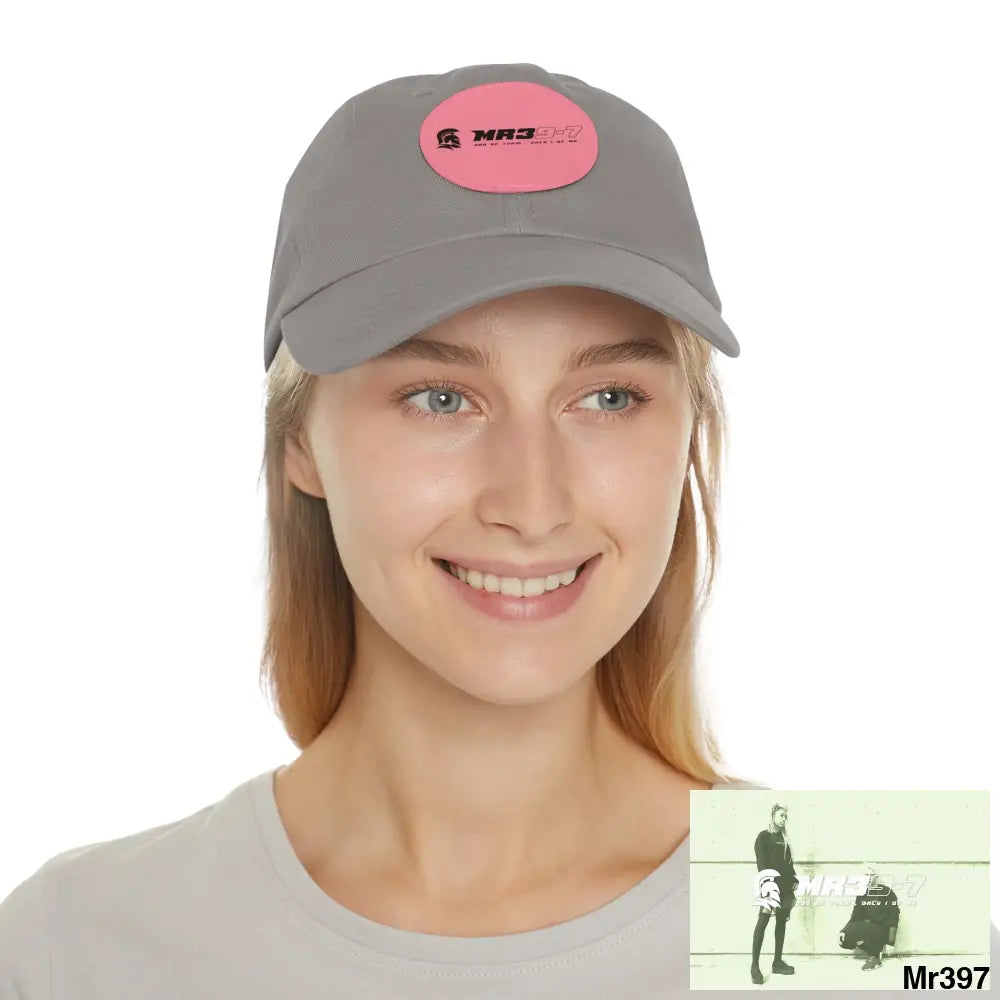 The MR39 Dad Hat with Leather Patch (Round) Hats