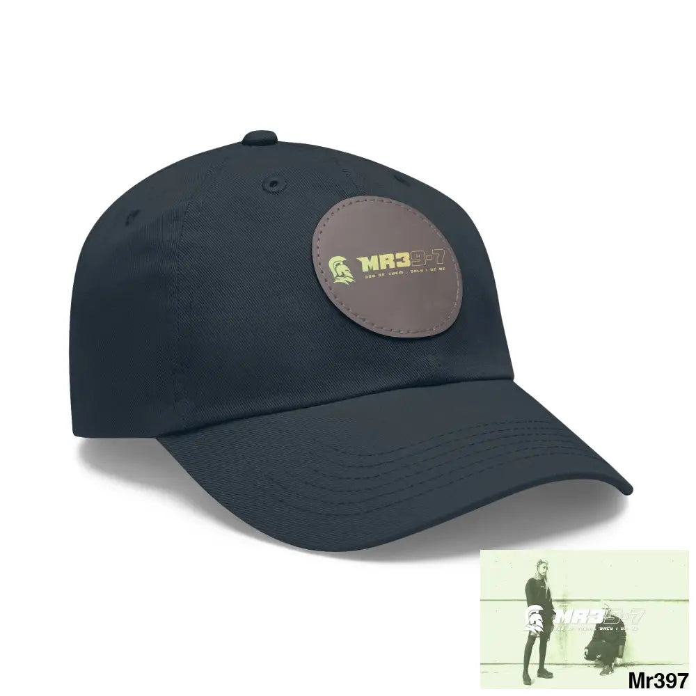 The MR39 Dad Hat with Leather Patch (Round) Hats
