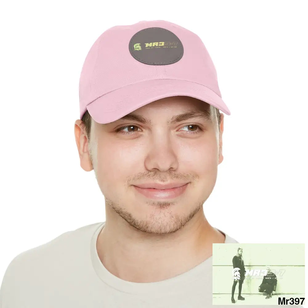 The MR39 Dad Hat with Leather Patch (Round) Hats