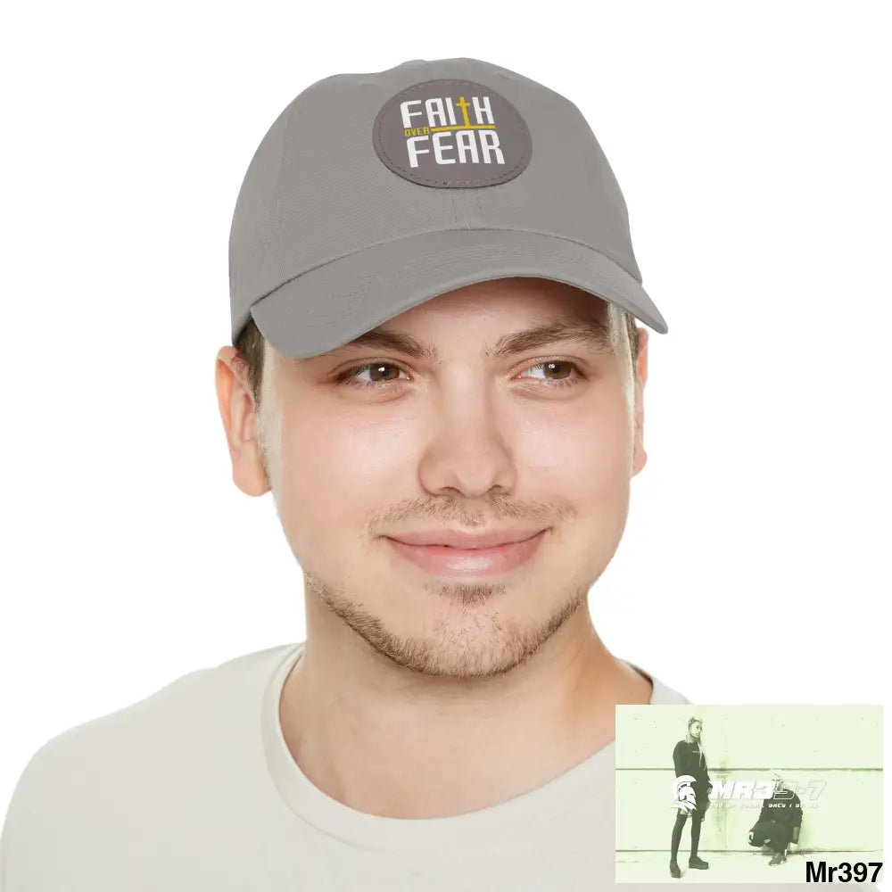 The MR39 Dad Hat with Leather Patch (Round) Hats