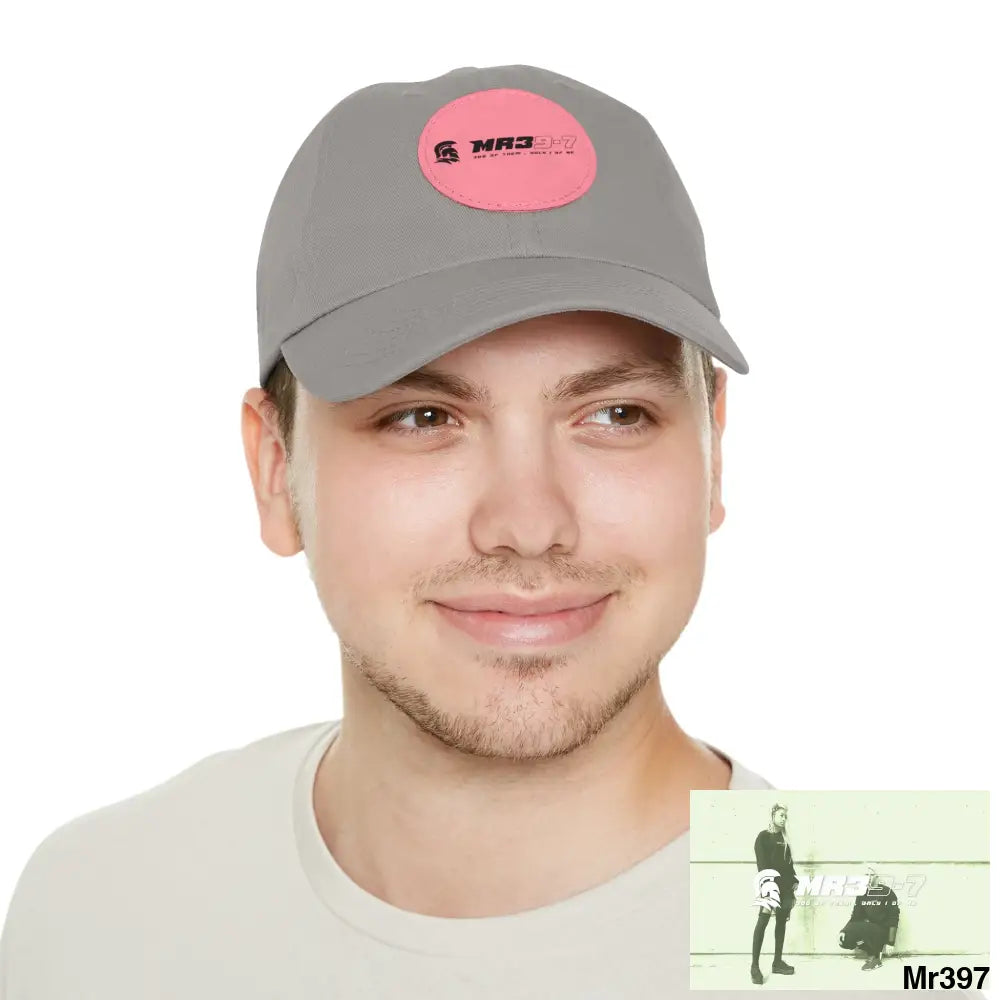 The MR39 Dad Hat with Leather Patch (Round) Hats