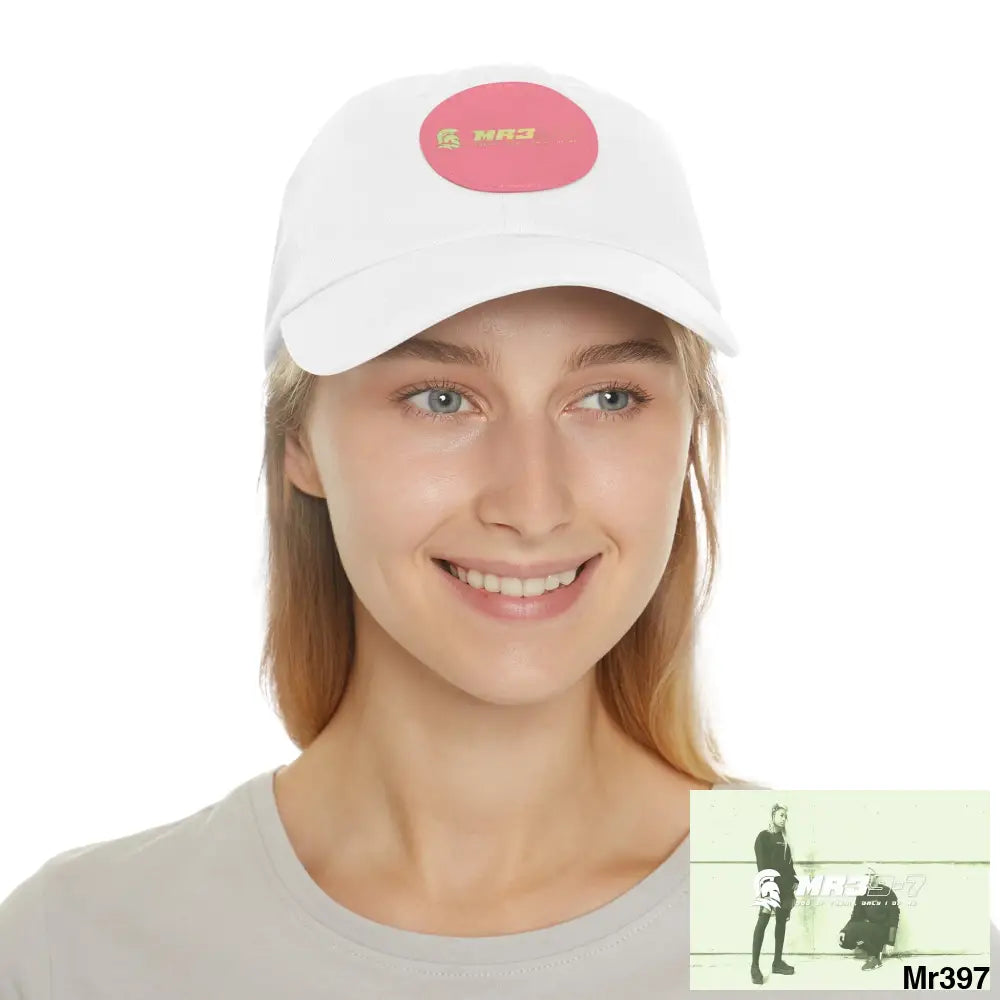 The MR39 Dad Hat with Leather Patch (Round) Hats