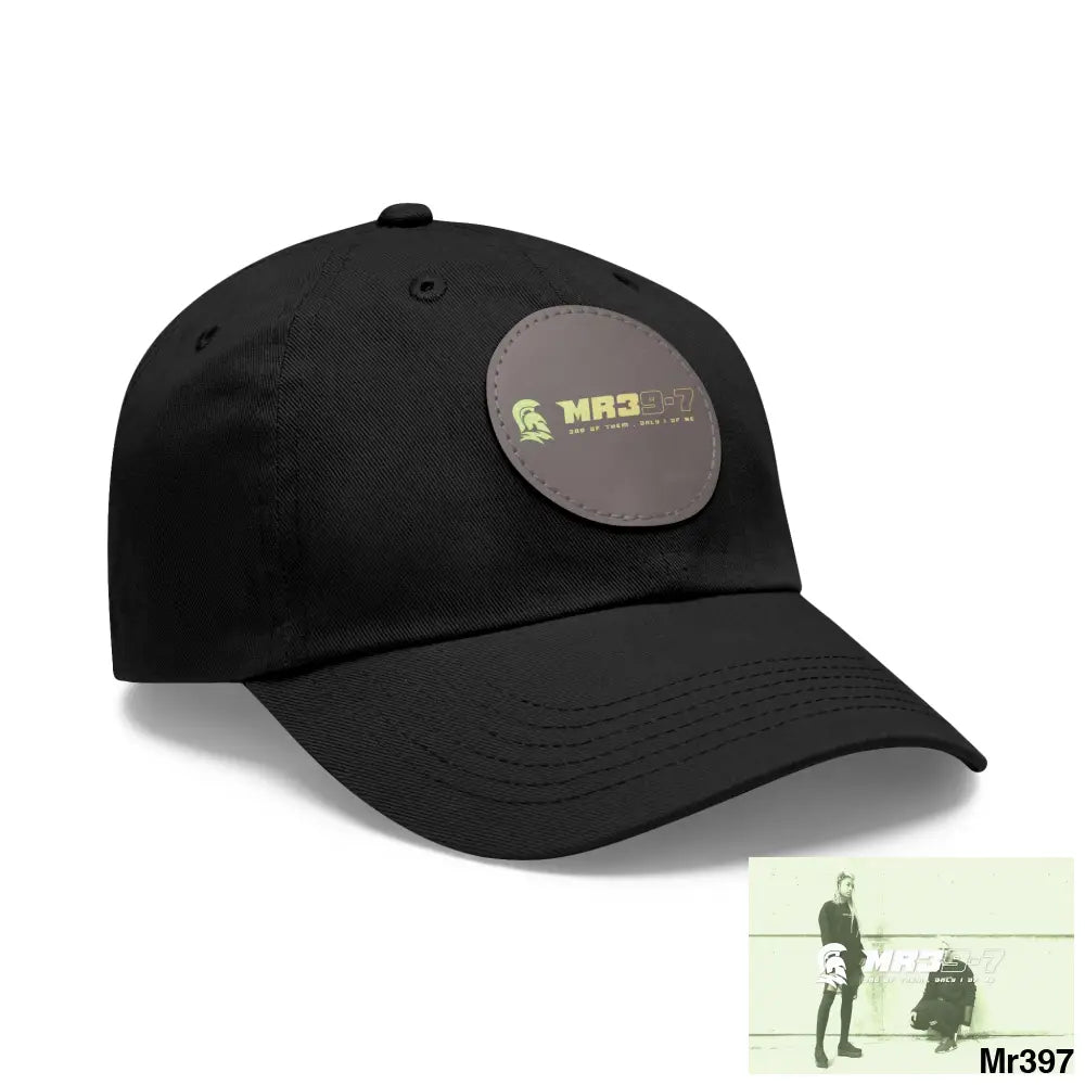 The MR39 Dad Hat with Leather Patch (Round) Hats