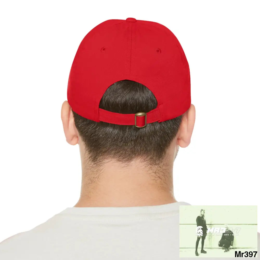 The MR39 Dad Hat with Leather Patch (Round) Hats