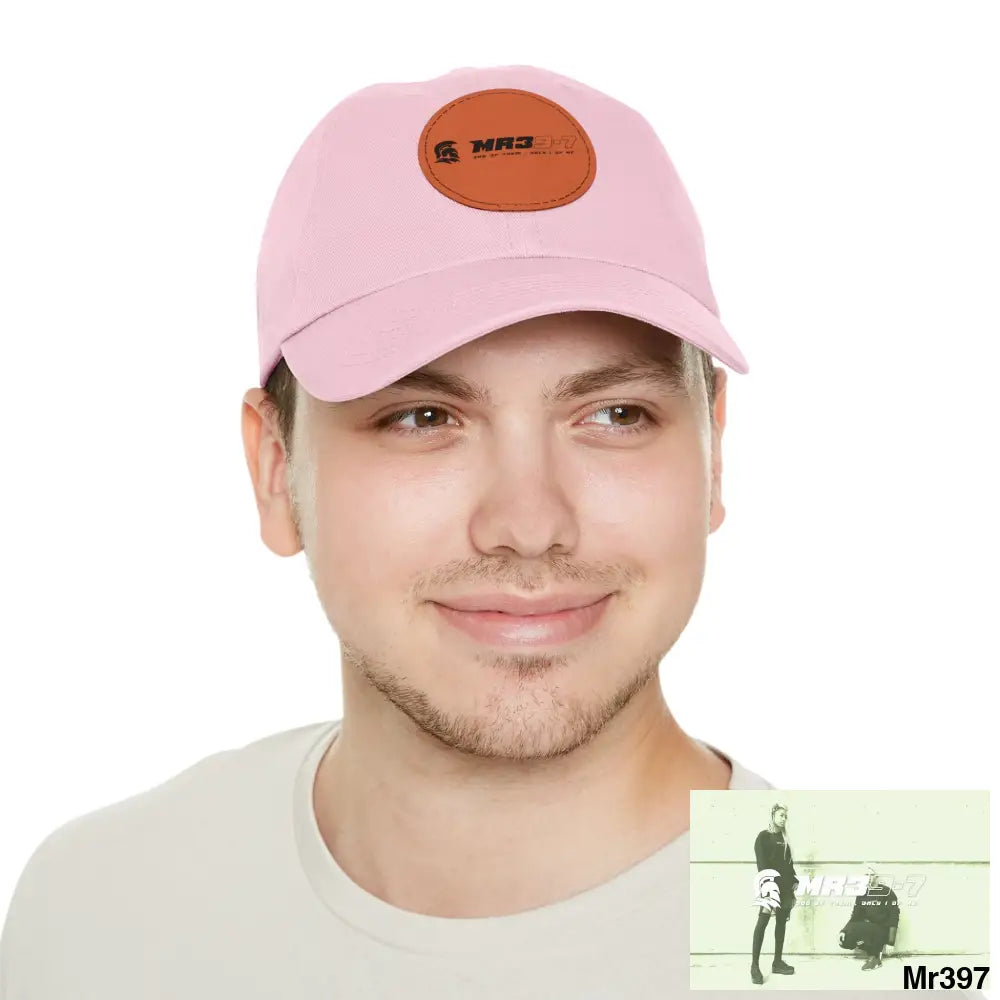 The MR39 Dad Hat with Leather Patch (Round) Hats