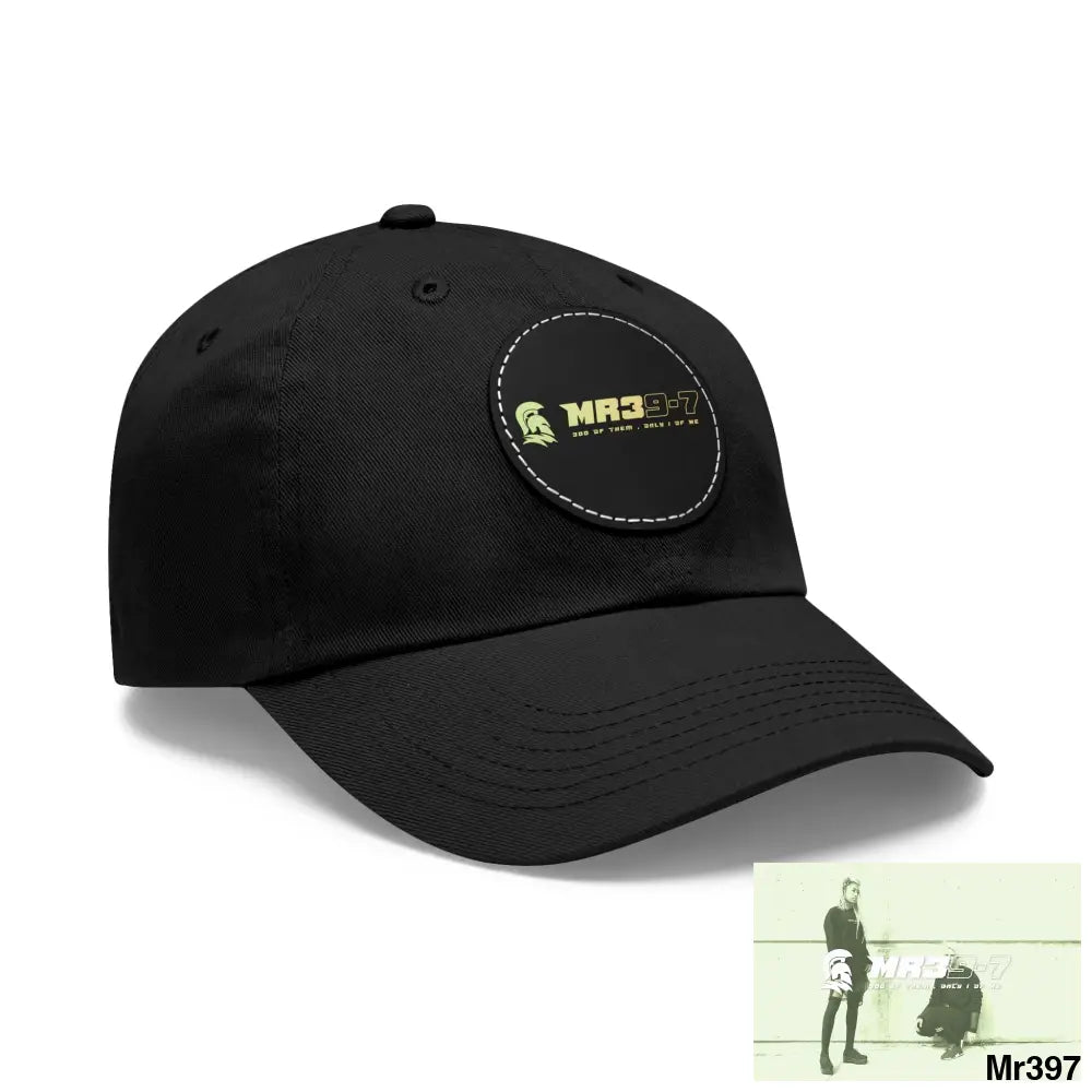 The MR39 Dad Hat with Leather Patch (Round) Hats