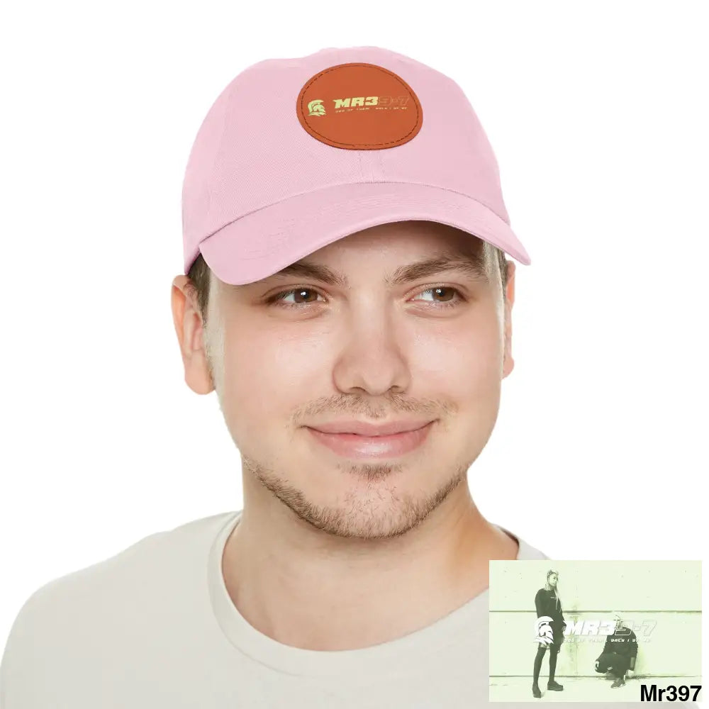 The MR39 Dad Hat with Leather Patch (Round) Hats